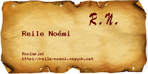 Reile Noémi névjegykártya